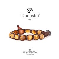 Bracciale Tamashii Diamond Cut in Pietre dure Occhio di tigre BHS911-80 - BHS911-80